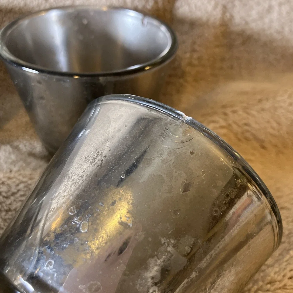 Libbey Glass Set Of 12‎ Shot Glass Cocktail Bar Espresso Tea Light Votive Silver